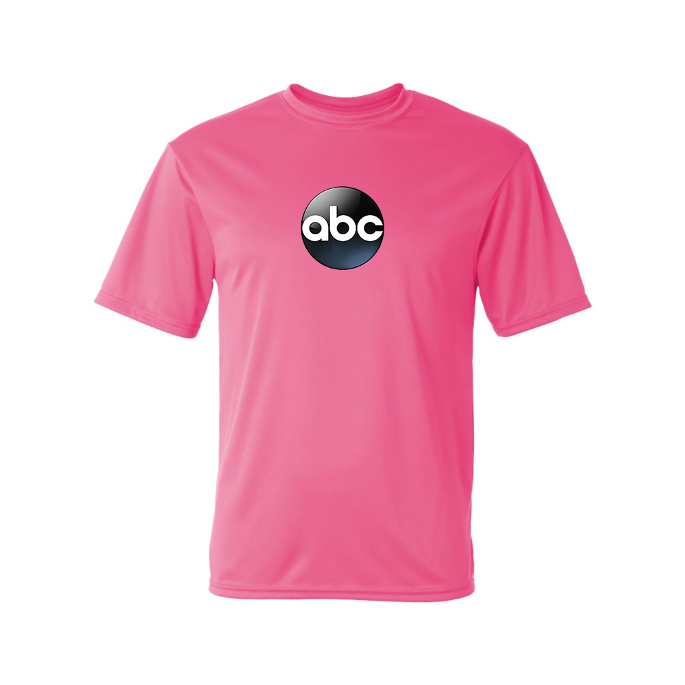 Men's Abc Logo Polyester T-Shirt