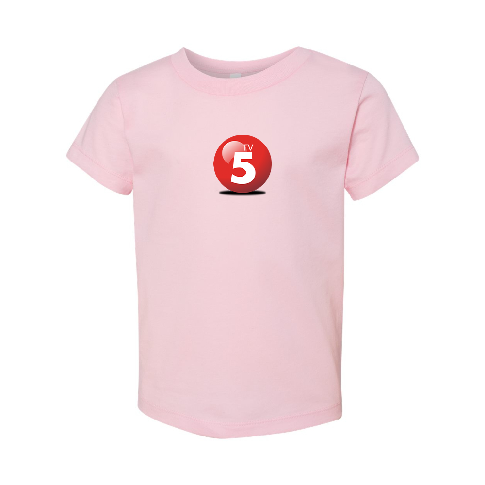 ABC TV5 Logo BELLA  CANVAS Toddler Jersey Tee