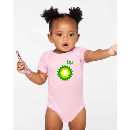 BP Oil Logo Rabbit Skins Infant Baby Rib Bodysuit