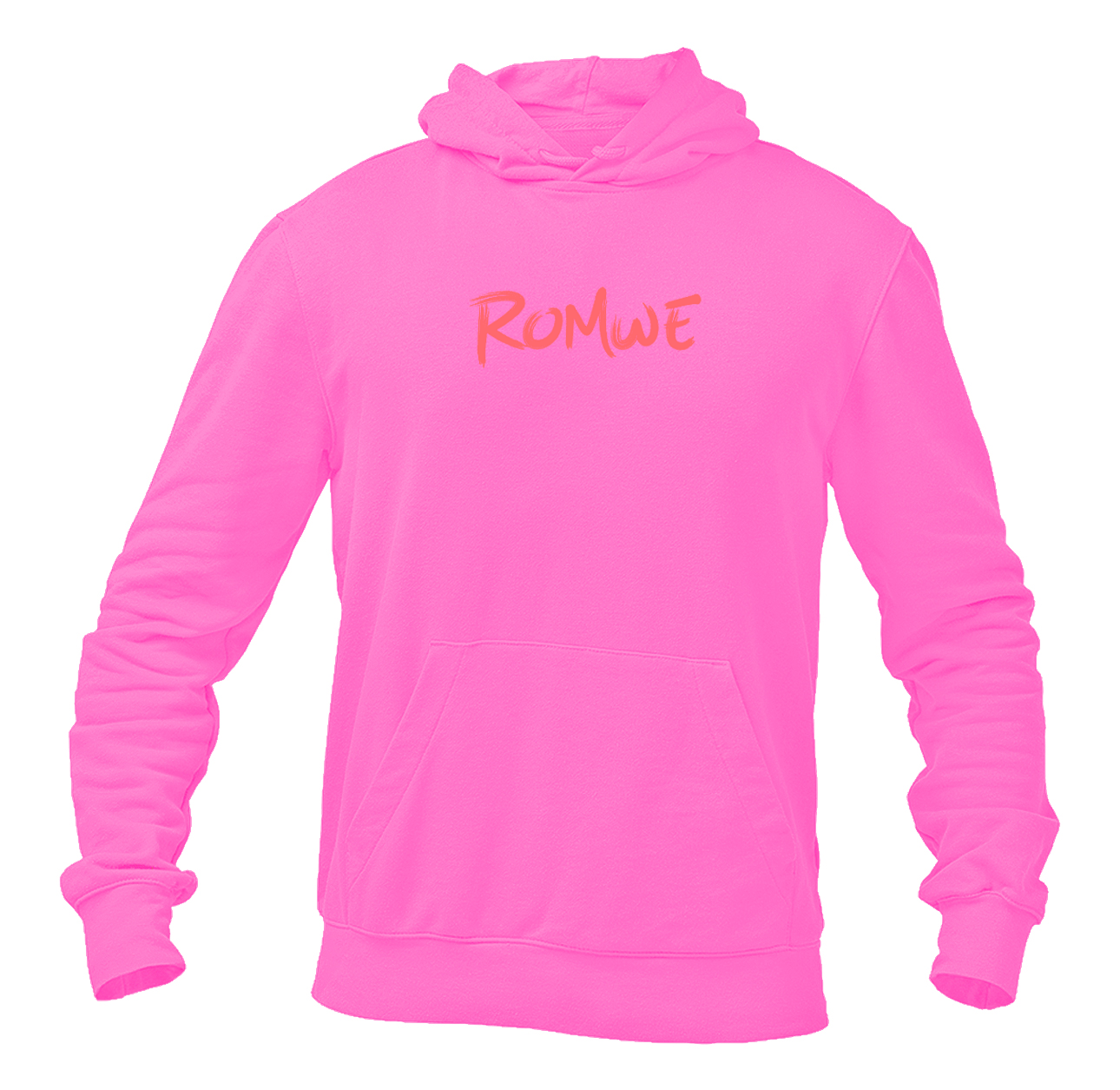 Men's Romwe Logo  Pullover Hoodie
