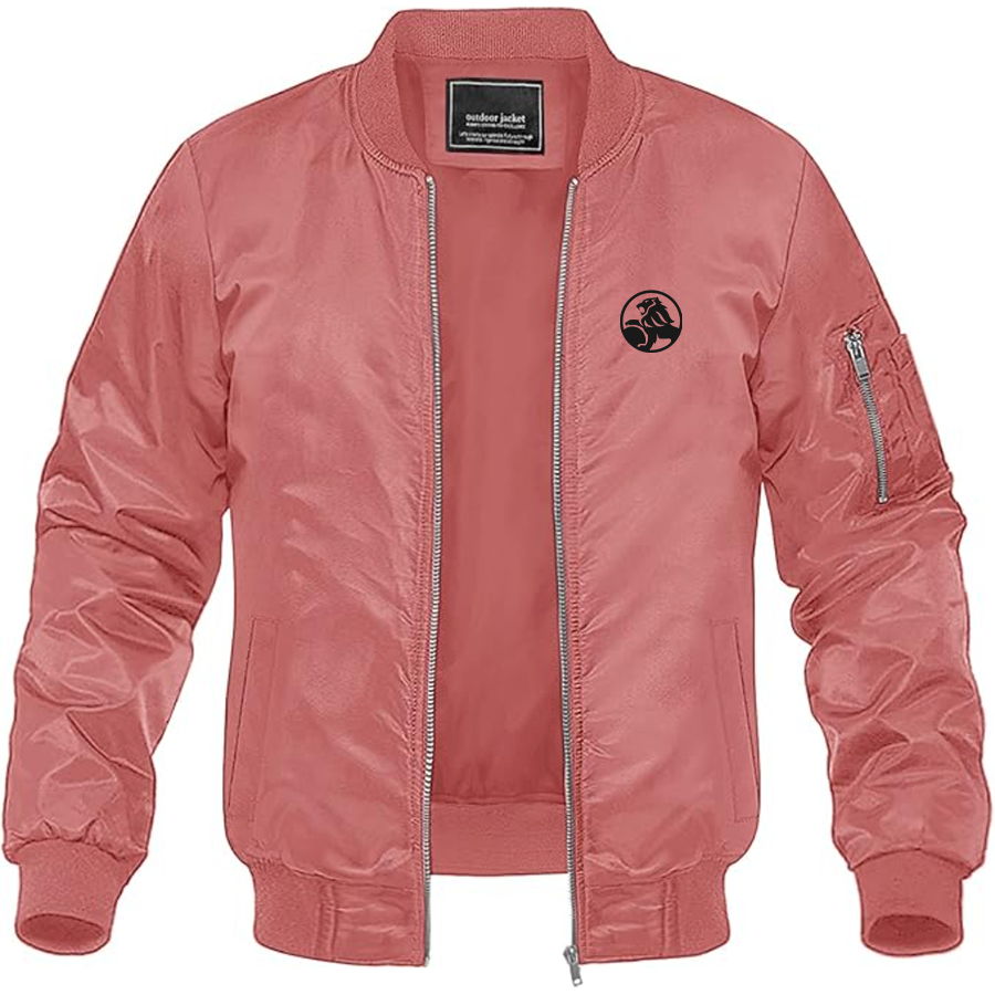 Men's Holden Logo Lightweight Bomber Jacket Windbreaker Softshell Varsity Jacket Coat
