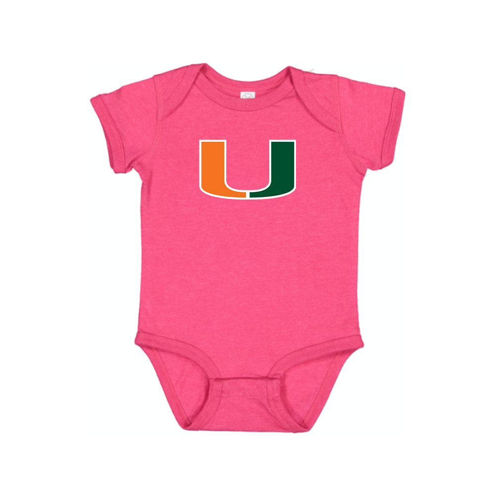 Miami Hurricanes Logo Baby Romper Onesie