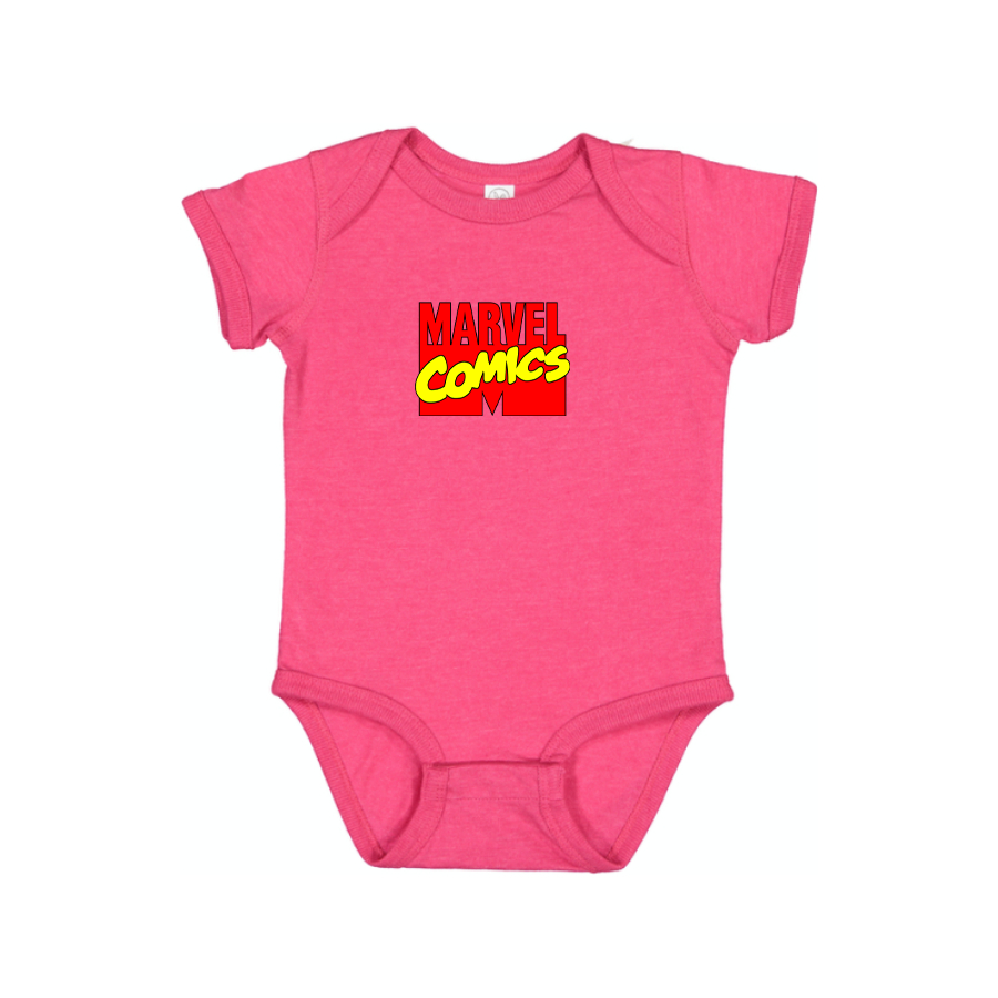 Marvel Comics Logo Baby Romper Onesie