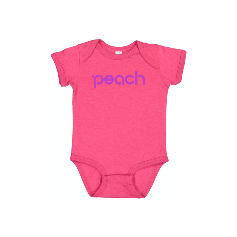 Peach Aviation Logo Baby Romper Onesie
