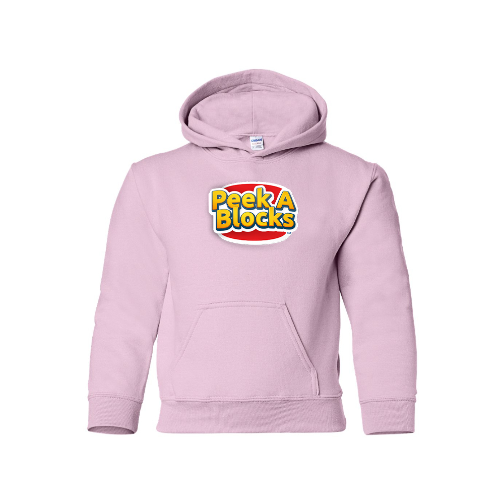 Youth Peek A Blocks Logo Pullover Hoodie