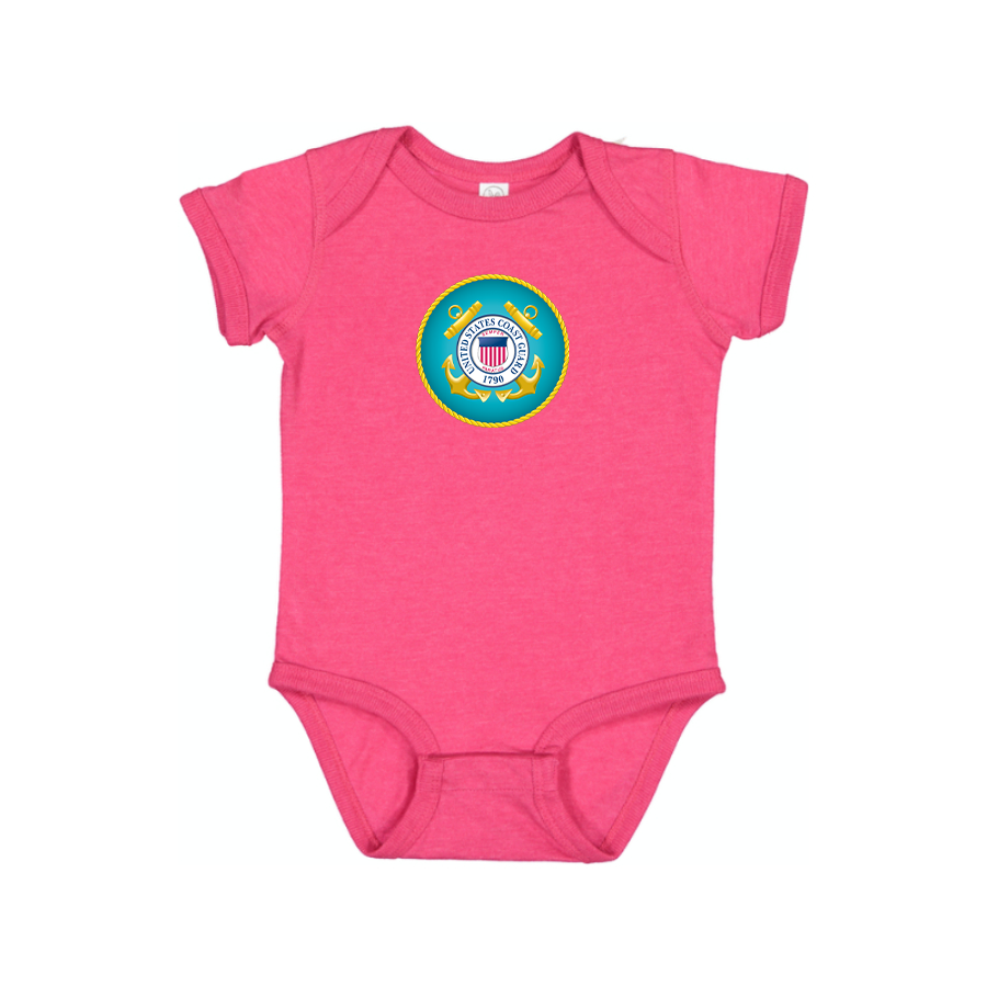 Coast Guard Logo Baby Romper Onesie