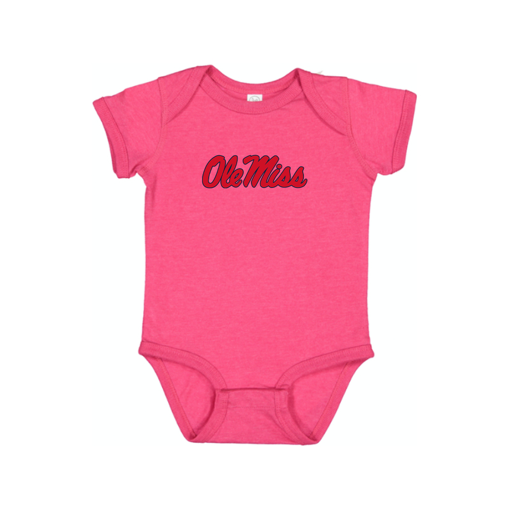 Mississippi Rebels Logo Baby Romper Onesie
