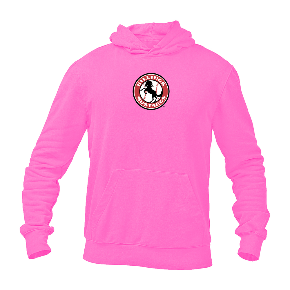 Men's Billings Mustangs Logo Pullover Hoodie