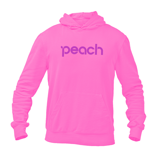 Men's Peach Aviation Logo Pullover Hoodie