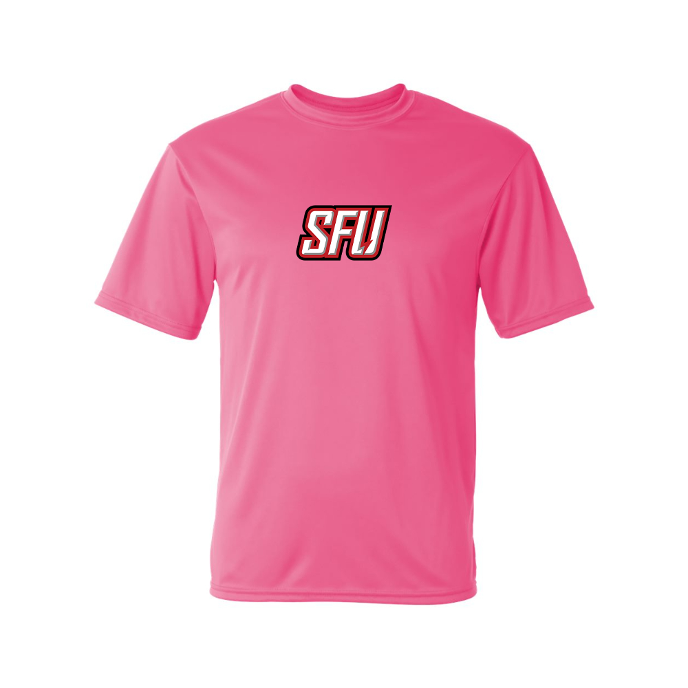 Men's Saint Francis Red Flash Logo Polyester T-Shirt