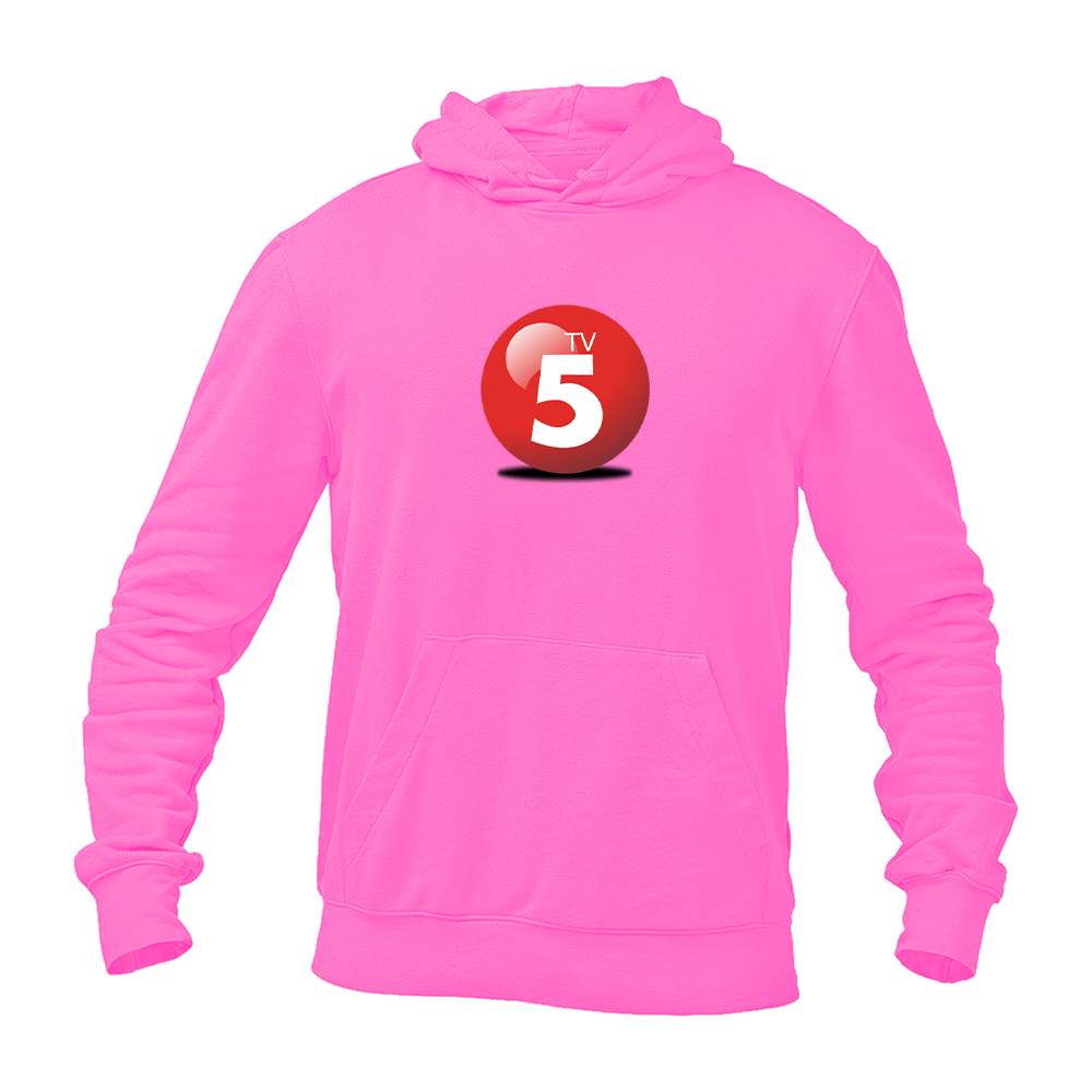 Men's ABC TV5 Logo Softstyle Midweight Hooded Sweatshirt