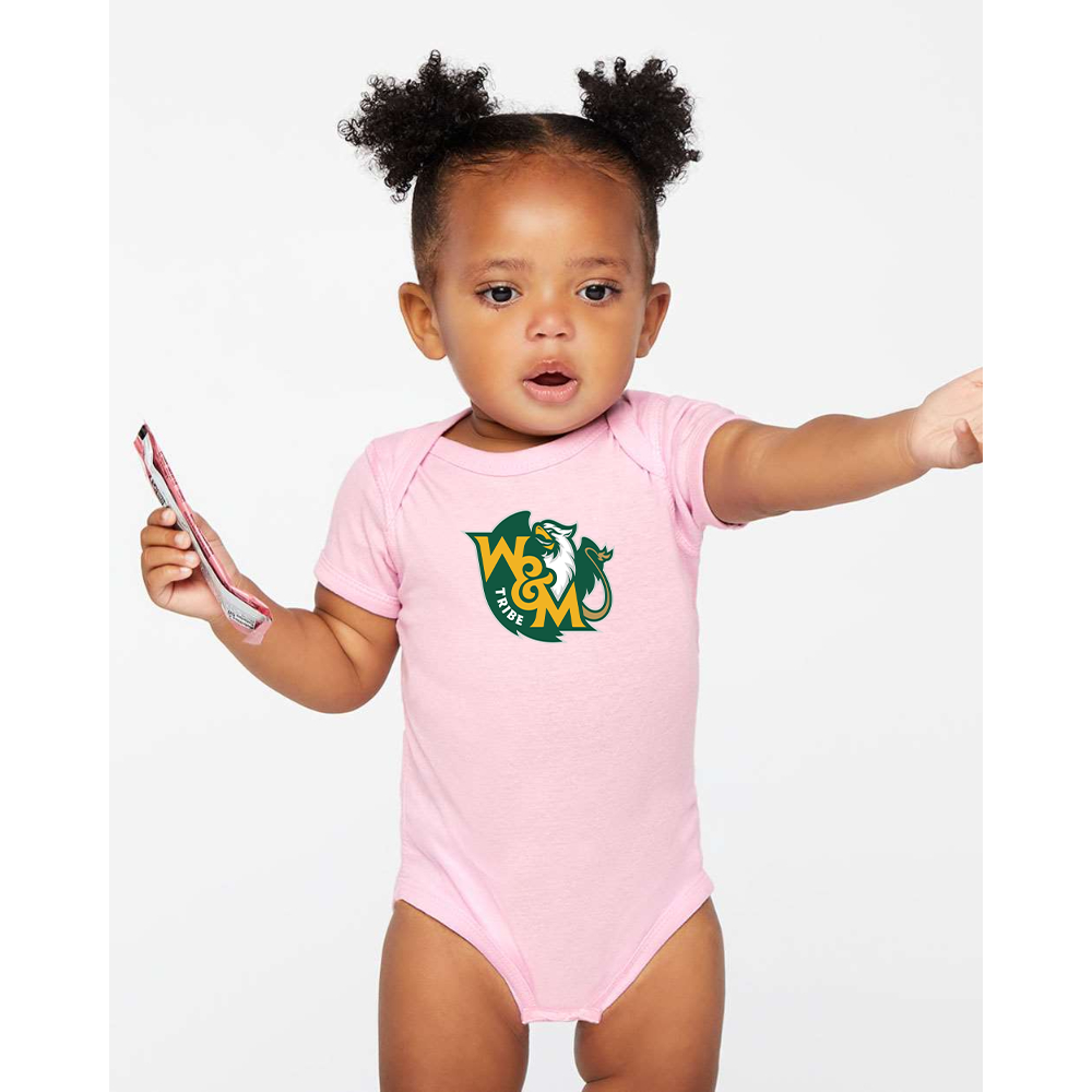 William and Mary Tribe Rabbit Skins Infant Baby Rib Bodysuit