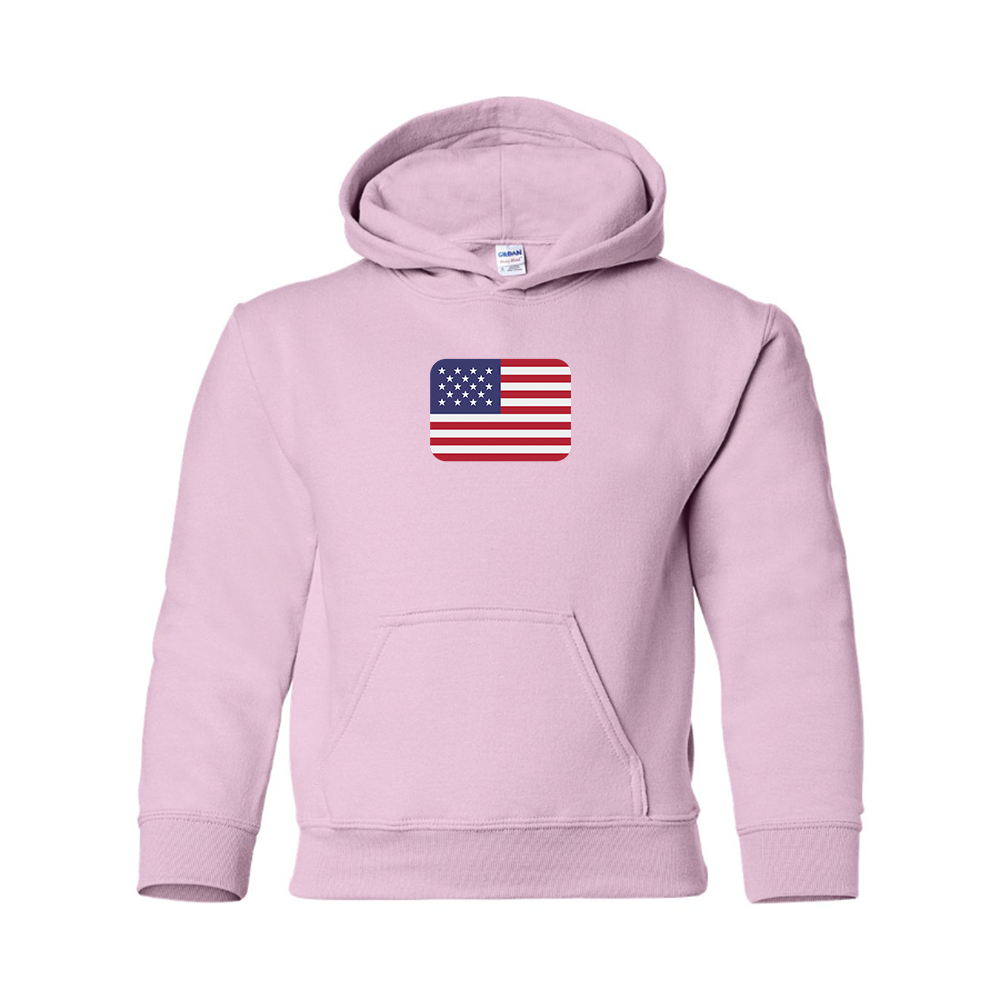 Youth American-Flag-Emoji Pullover Hoodie