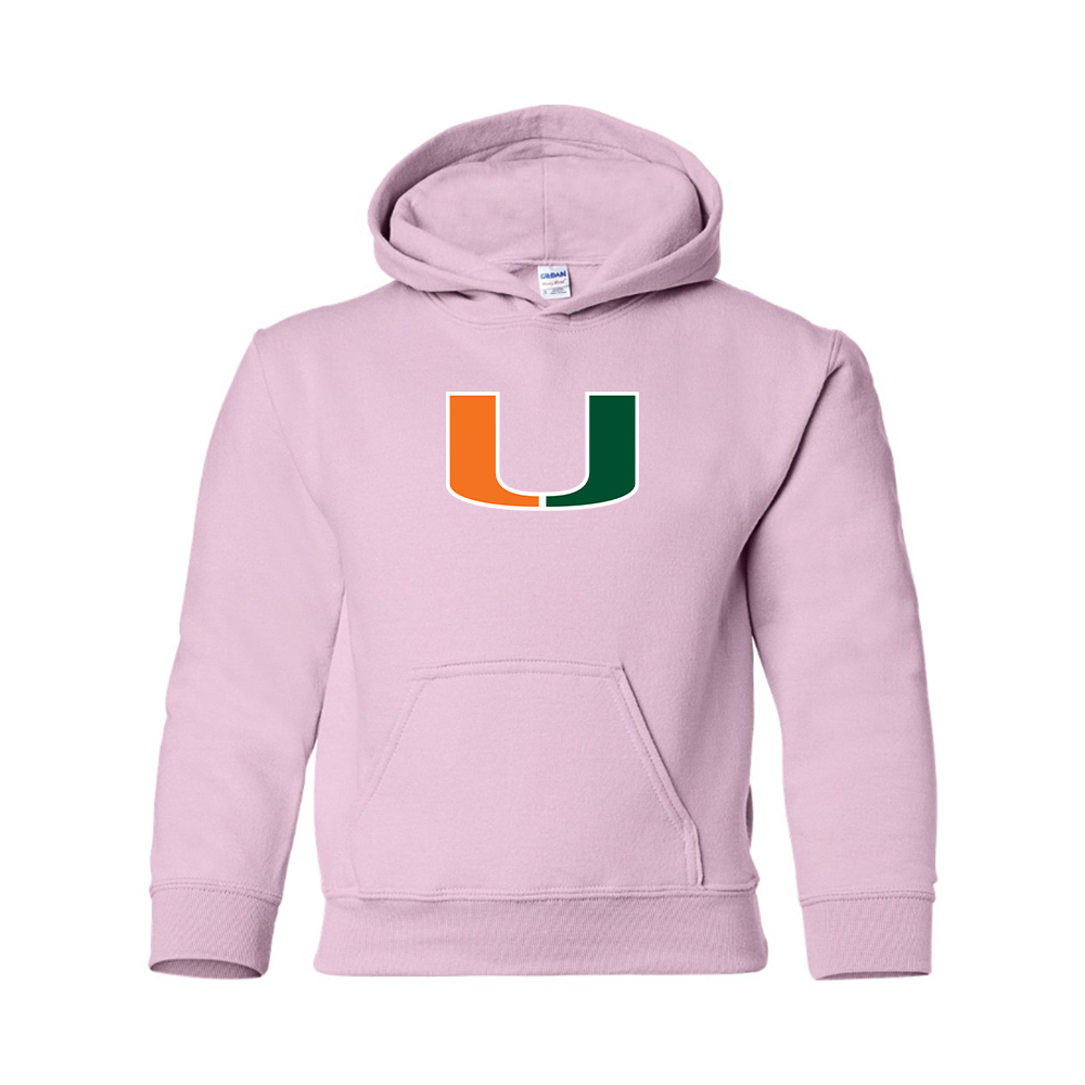 Youth Miami Hurricanes Logo Pullover Hoodie