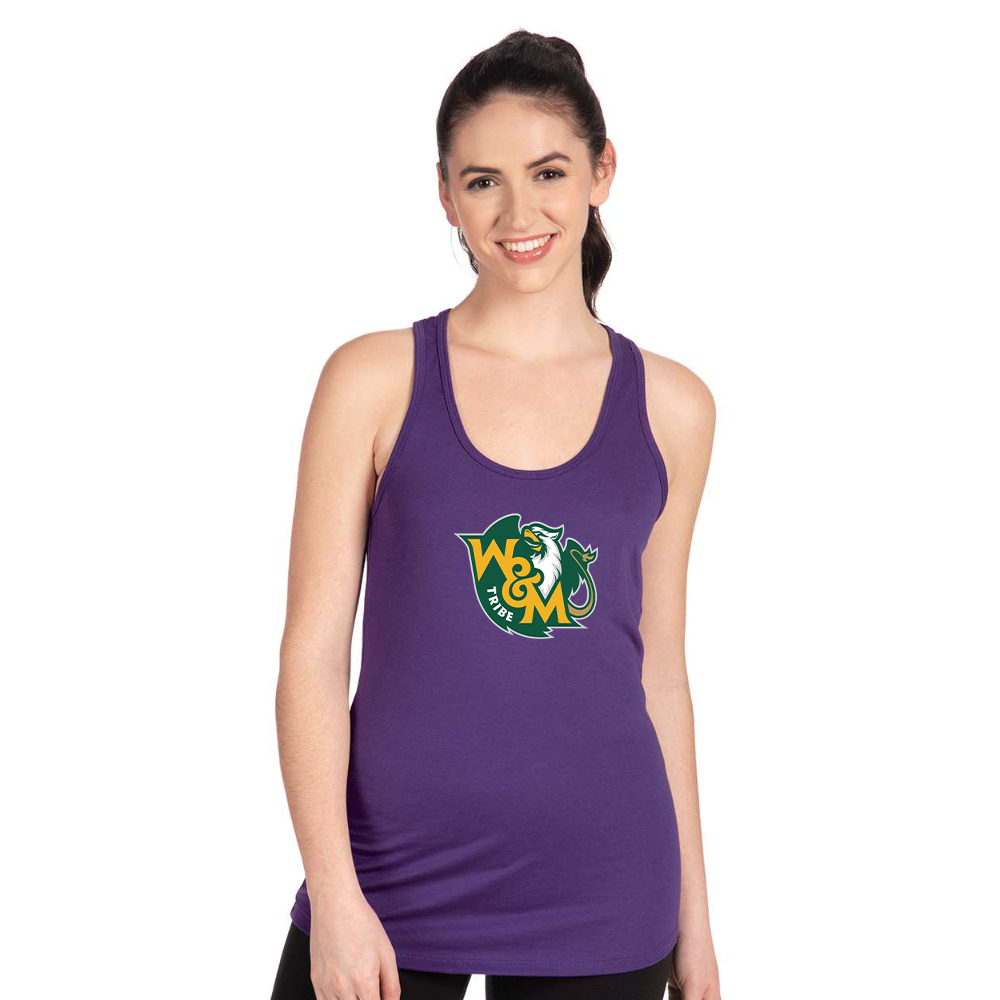 Women's William and Mary Tribe Next Level Ideal Racerback Tank