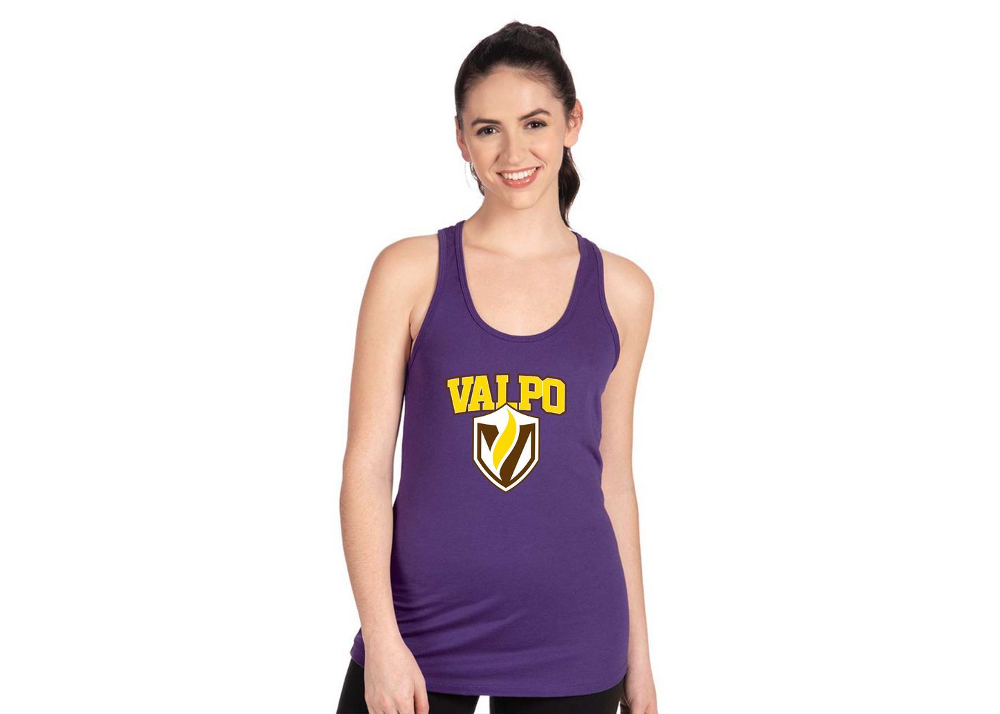 Women's Valparaiso Crusaders Next Level Ideal Racerback Tank