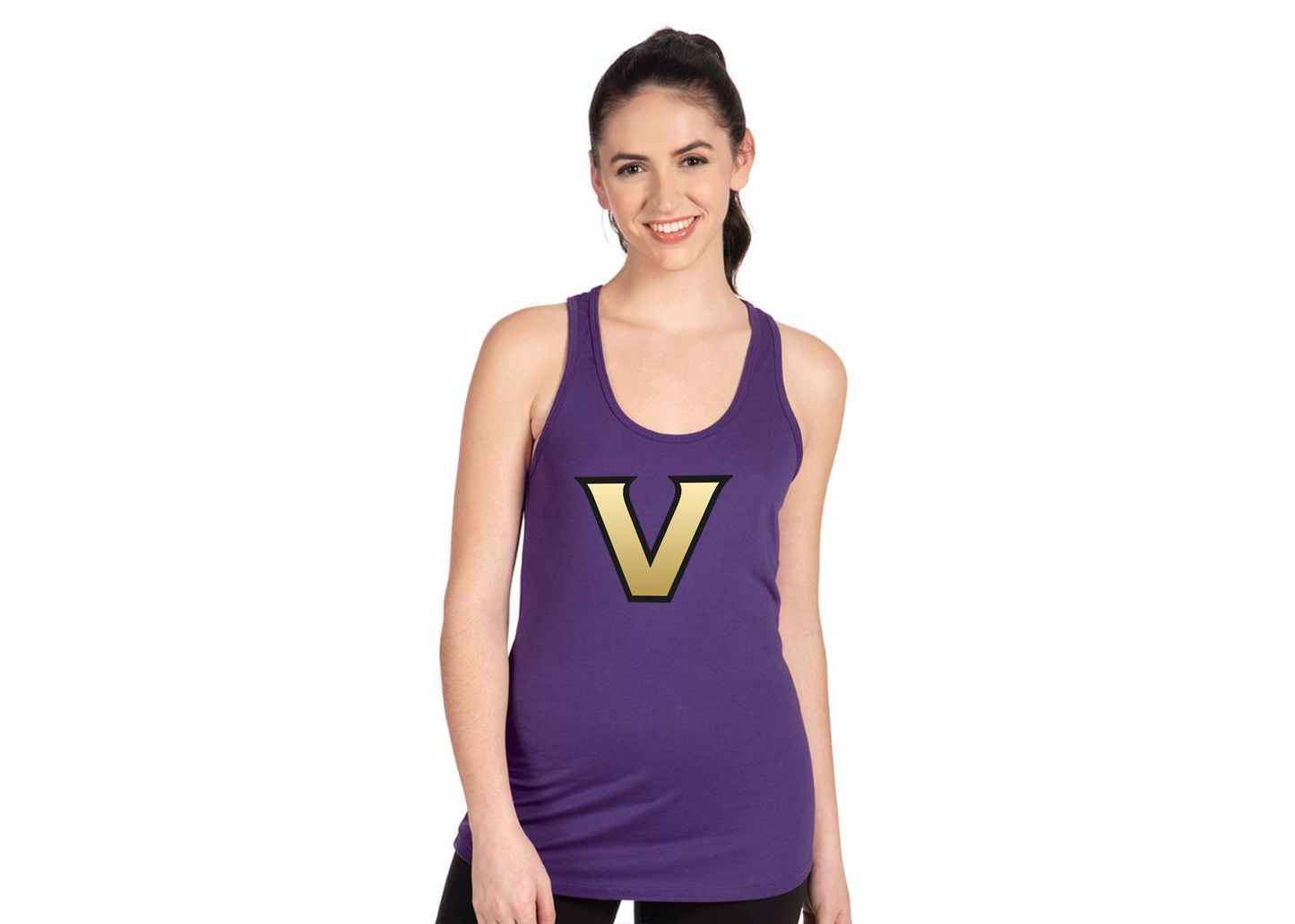 Women's Vanderbilt Commodores Next Level Ideal Racerback Tank
