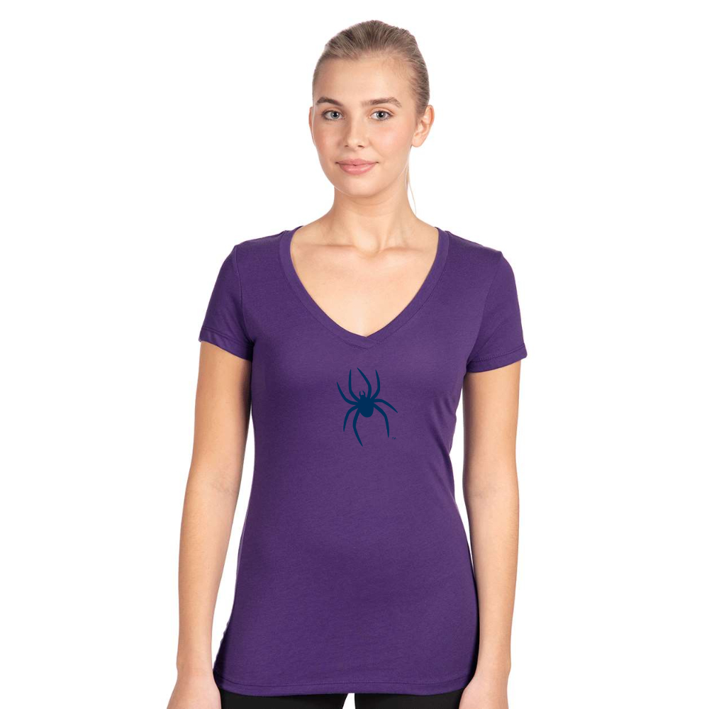 Women's Richmond Spiders Logo  Next Level V-Neck T-Shirt