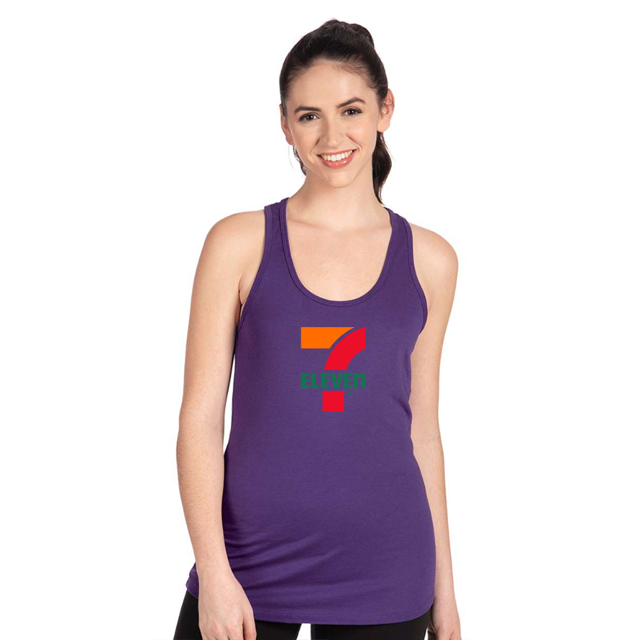 Women's 7 Eleven Logo Next Level Ideal Racerback Tank