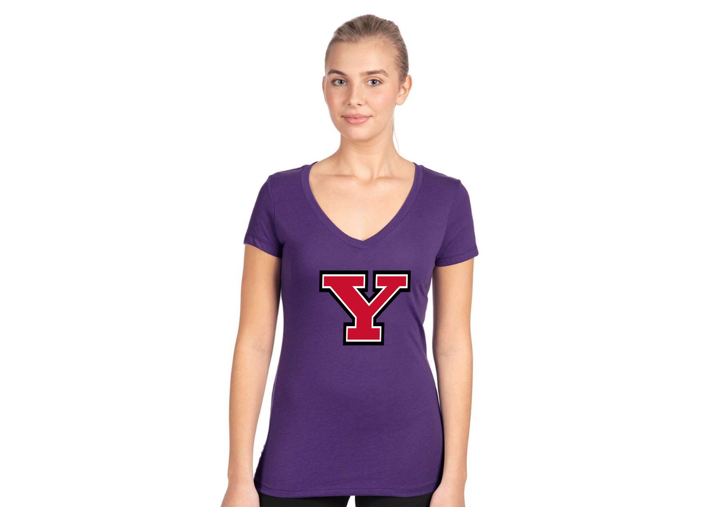Women's Youngstown State Penguins Next Level V-Neck T-Shirt