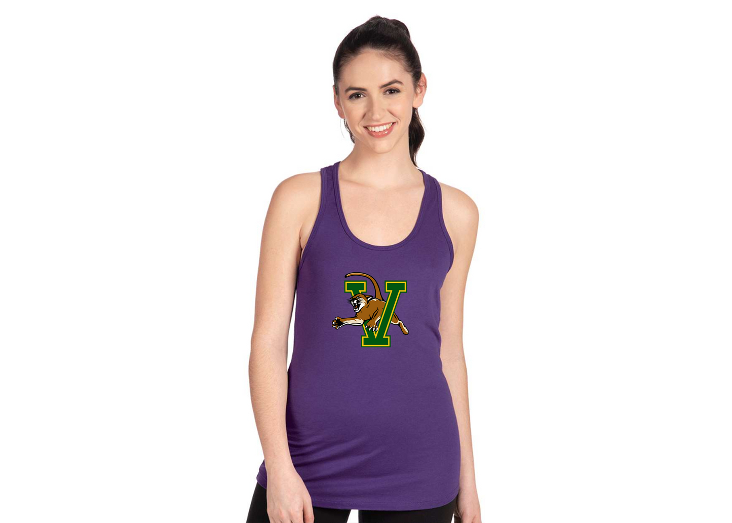 Women's Vermont Catamounts Next Level Ideal Racerback Tank