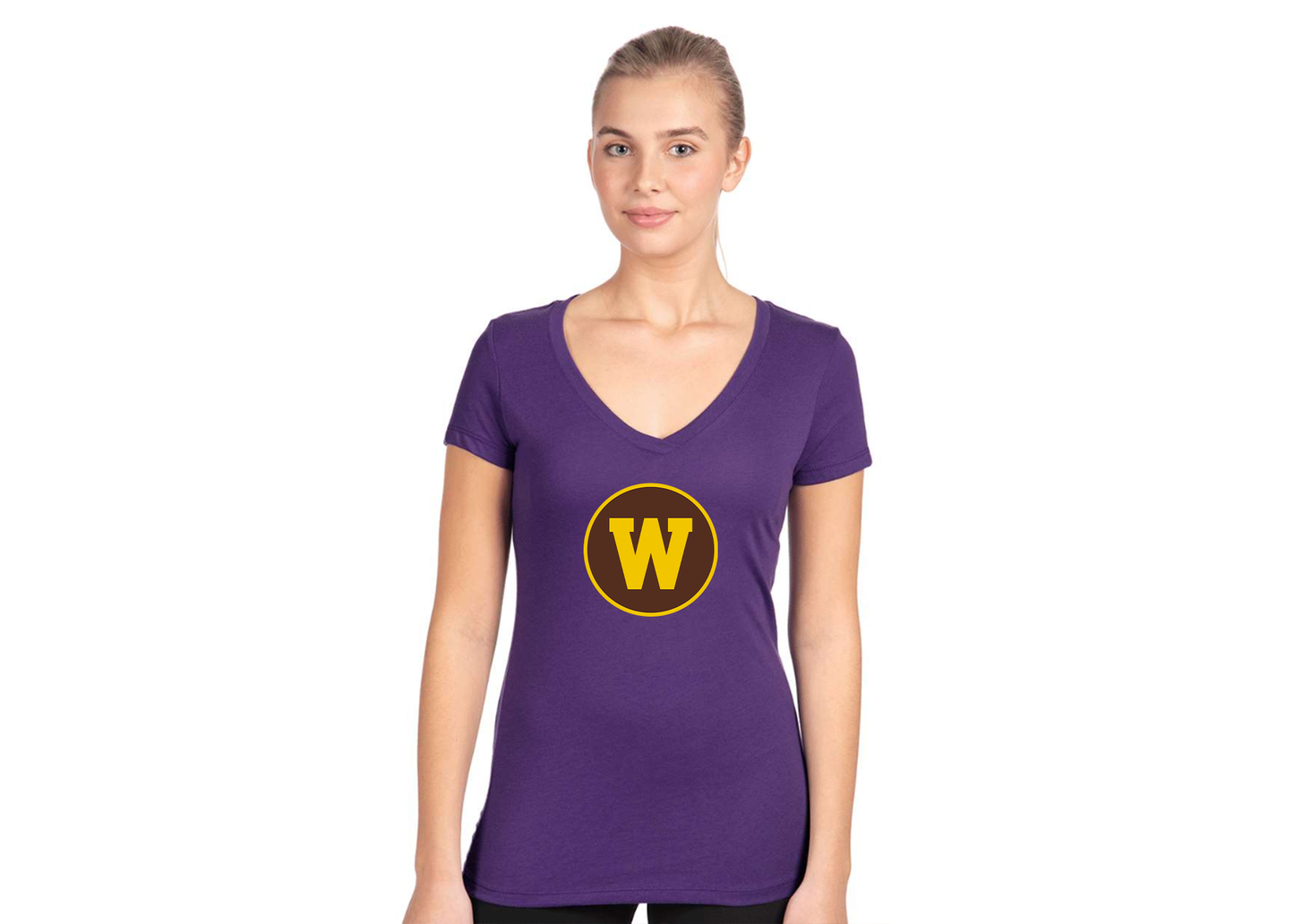 Women's Western Michigan Broncos Next Level V-Neck T-Shirt