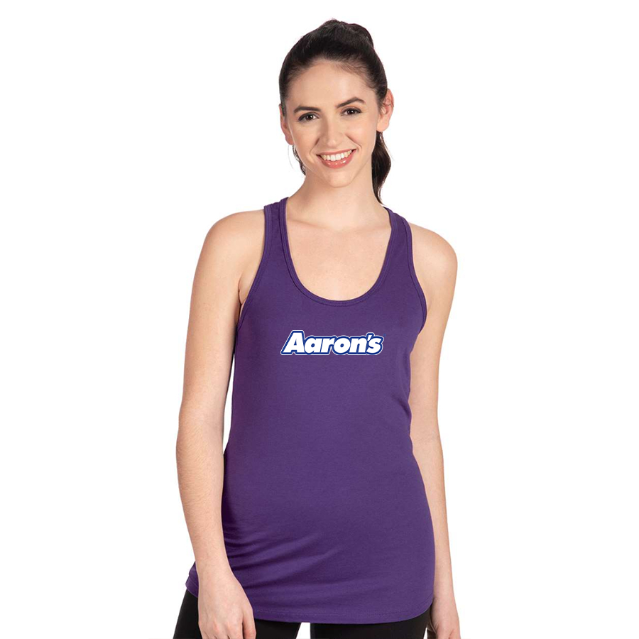 Women's Aaron_s Logo Next Level Ideal Racerback Tank