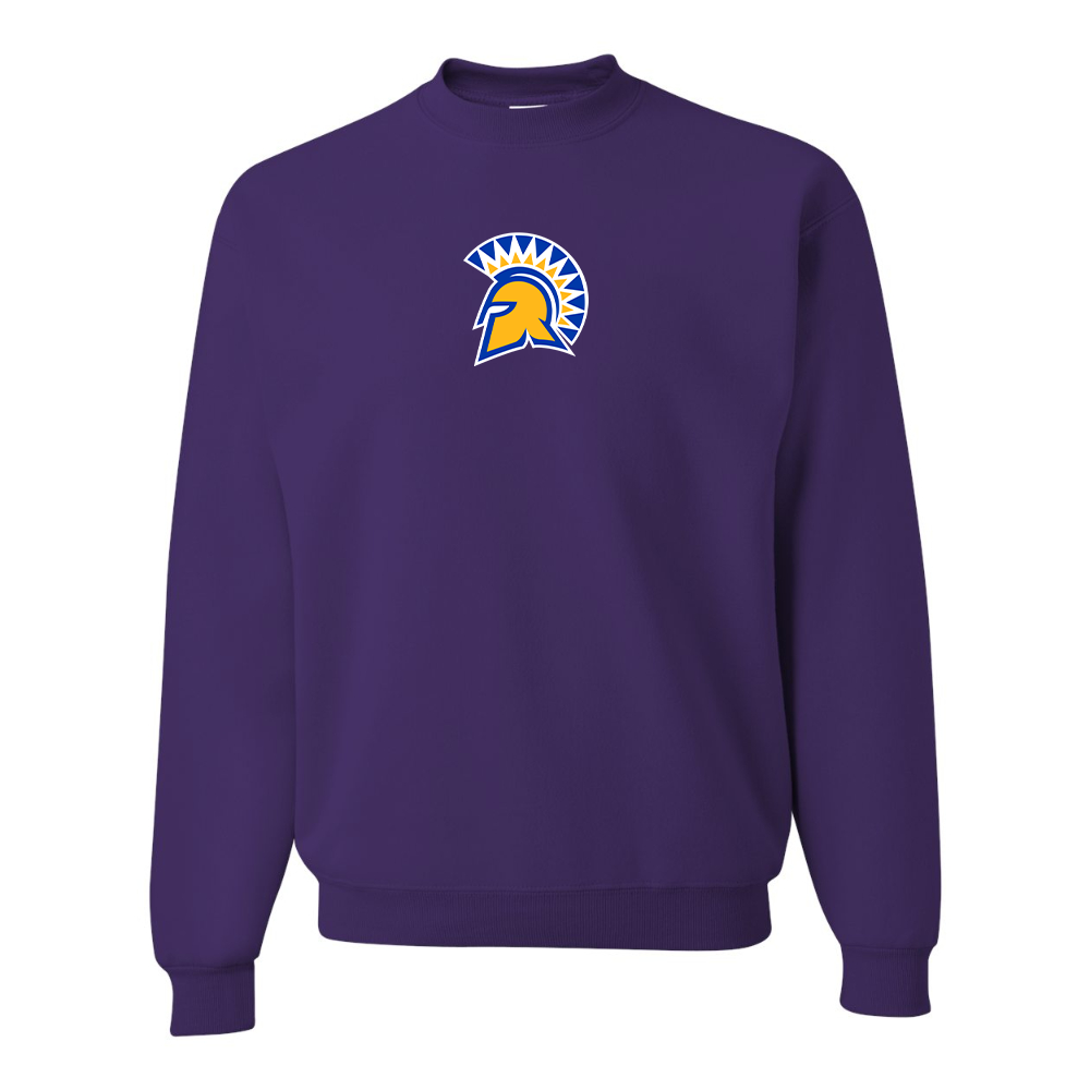 Men's San Jose State Spartans Logo JERZEES NuBlend Crewneck Sweatshirt