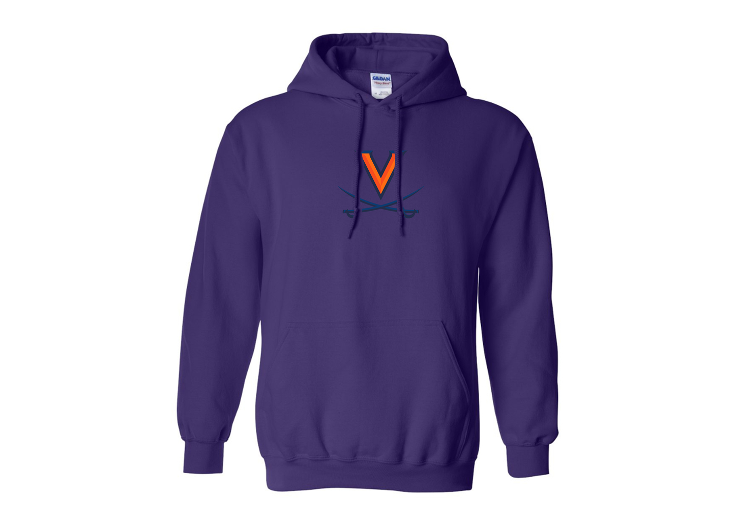 Men's Virginia Cavaliers Gildan  Heavy Blend Hooded Sweatshirt