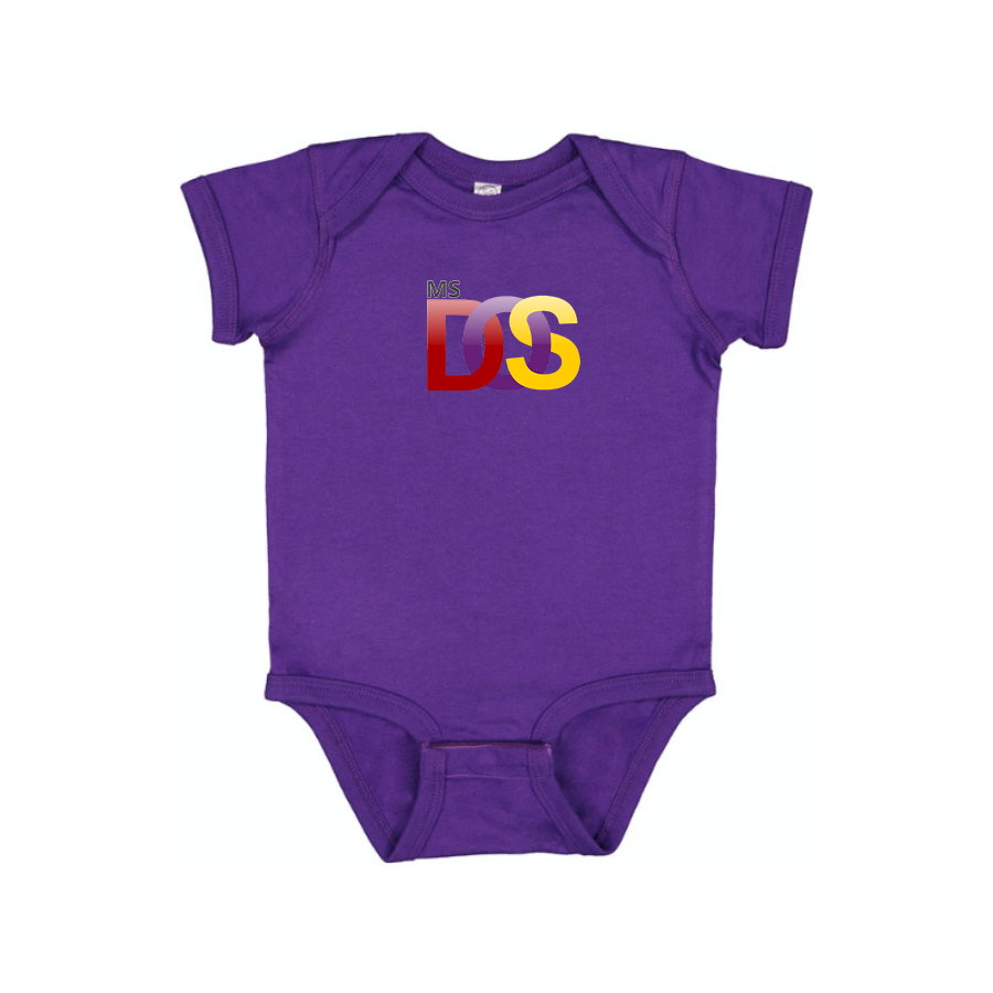 MS DOS Logo Baby Romper Onesie