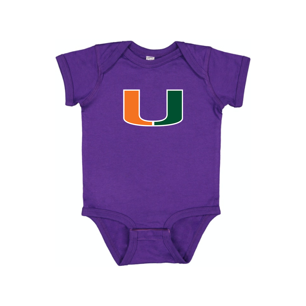 Miami Hurricanes Logo Baby Romper Onesie