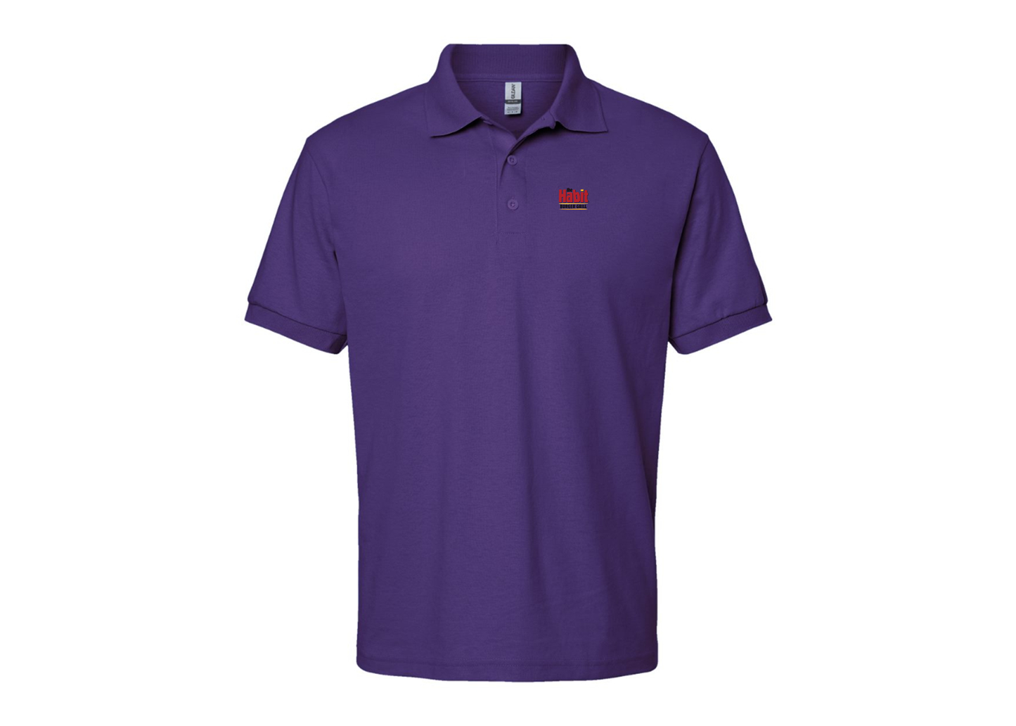 Men's The Habit Burger Grill Gildan Dry Blend Jersey Polo