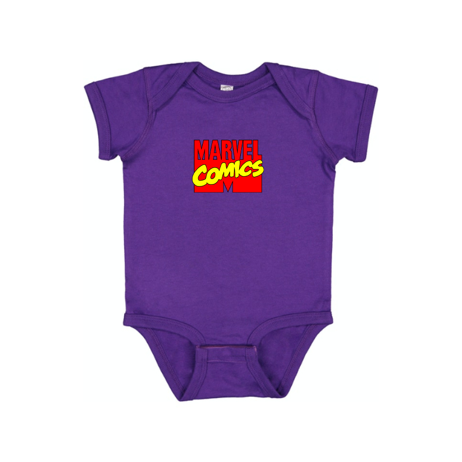 Marvel Comics Logo Baby Romper Onesie