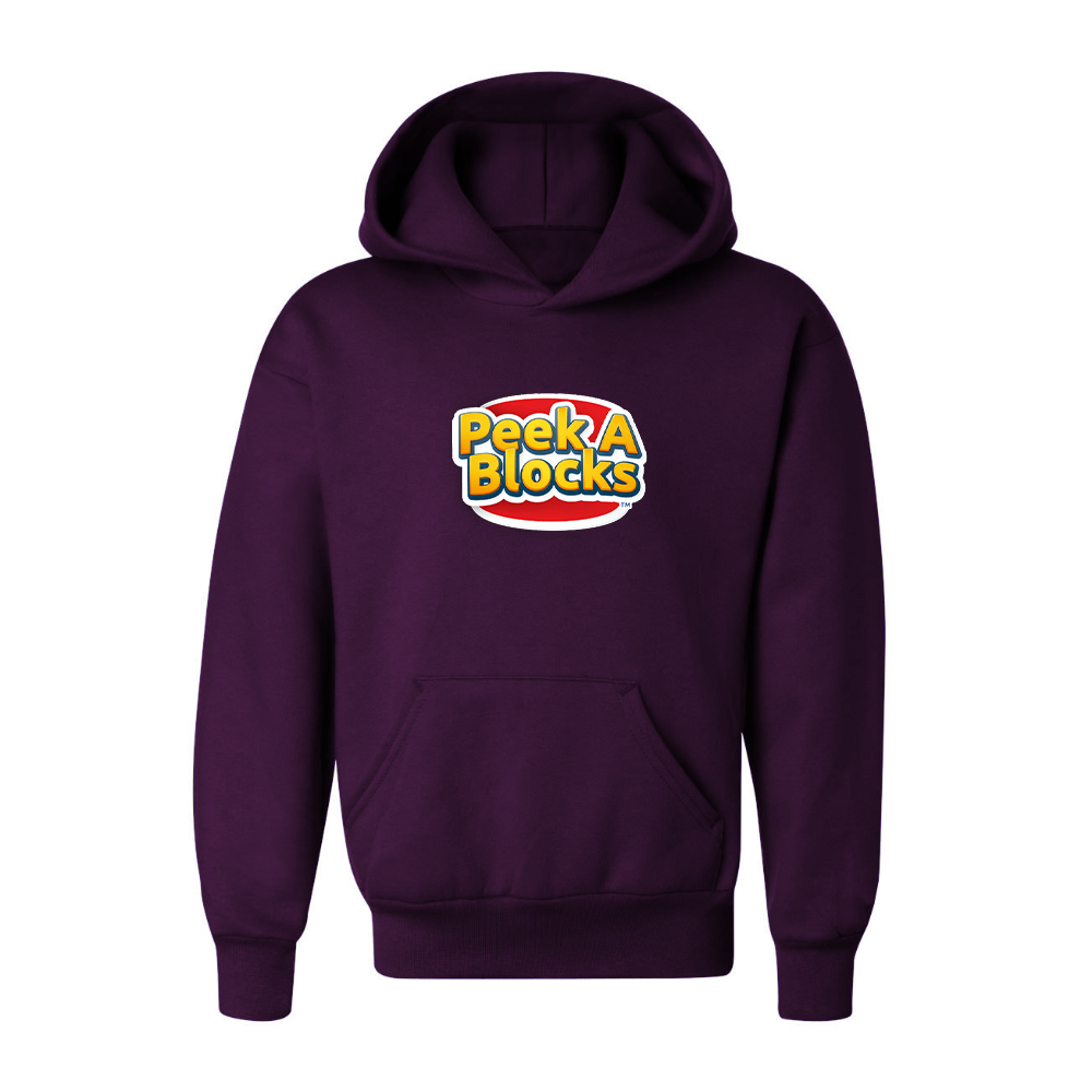 Youth Peek A Blocks Logo Pullover Hoodie