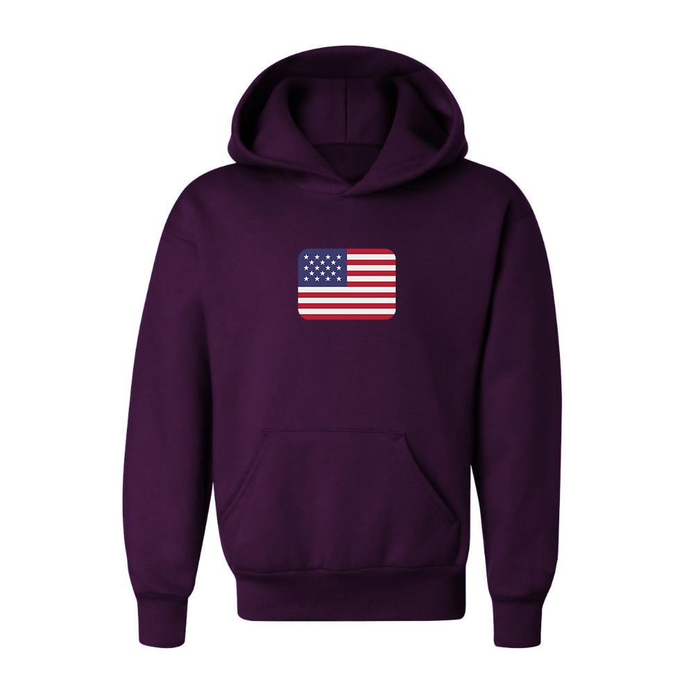 Youth American-Flag-Emoji Pullover Hoodie