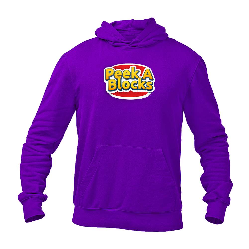 Men's Peek A Blocks Logo  Pullover Hoodie