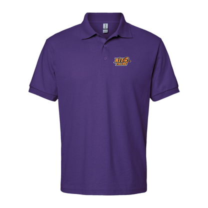 Men's RIT Tigers Logo Gildan Dry Blend Jersey Polo