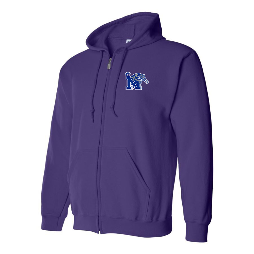 Men's Memphis Tigers Logo Zipper Hoodie