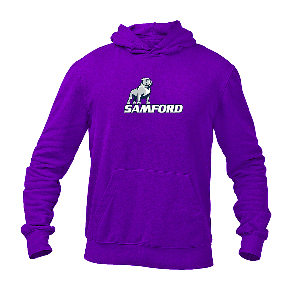 Men's Samford Bulldogs Logo Softstyle Midweight Hooded Sweatshirt