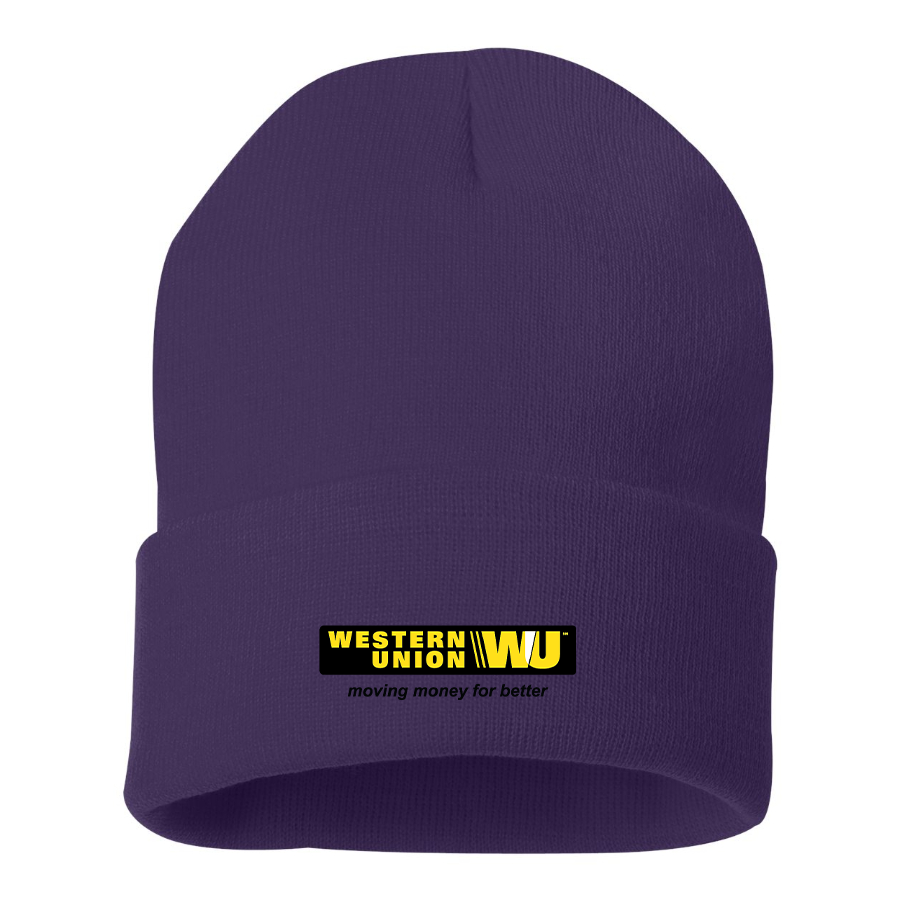 Wastern Union Logo Beanie Hat