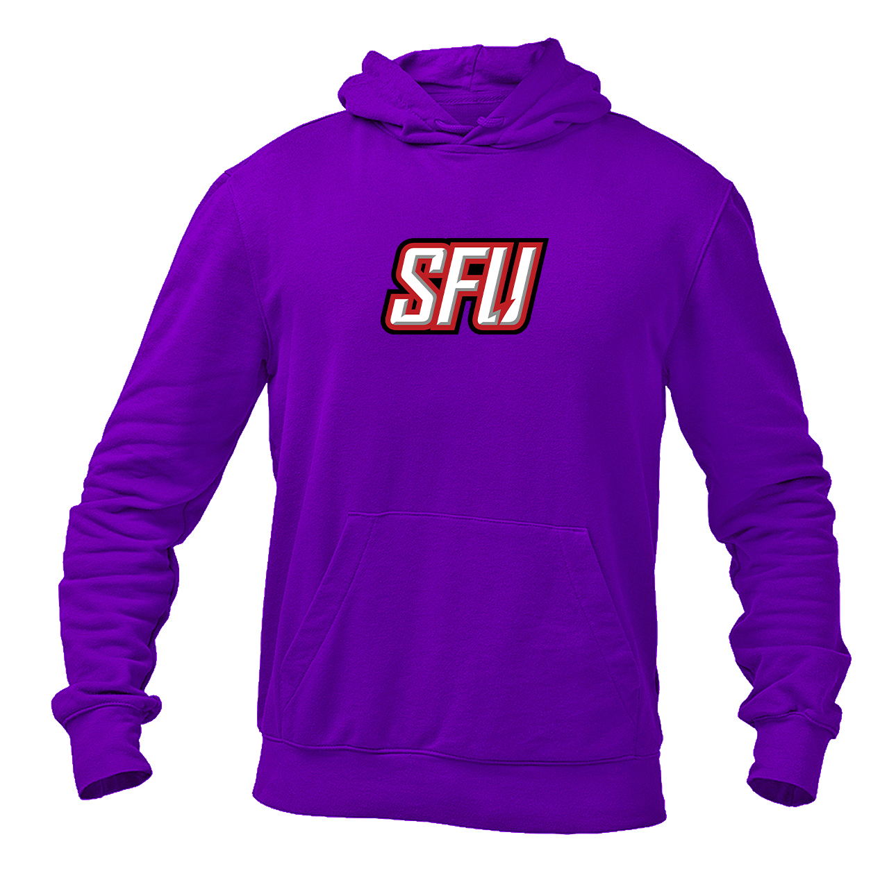 Men's Saint Francis Red Flash Logo Softstyle Midweight Hooded Sweatshirt