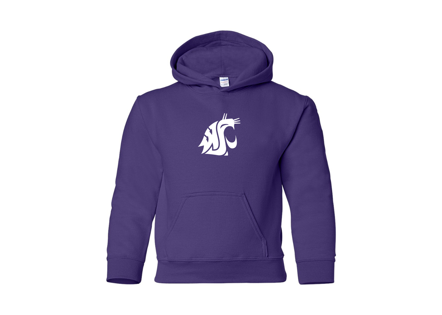 Youth Washington State Cougars Gildan Heavy Blend  Hooded Sweatshirt