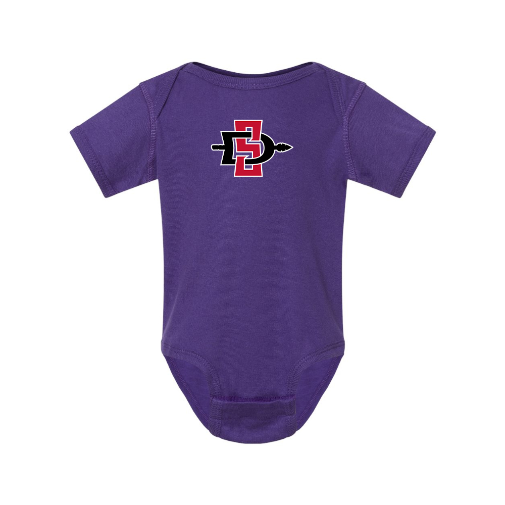San Diego State Aztecs Logo  Rabbit Skins Infant Baby Rib Bodysuit