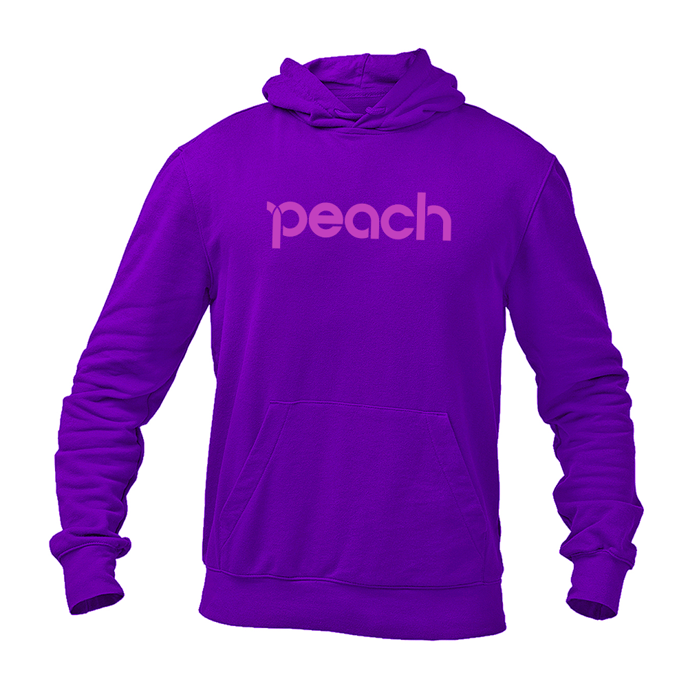 Men's Peach Aviation Logo Pullover Hoodie