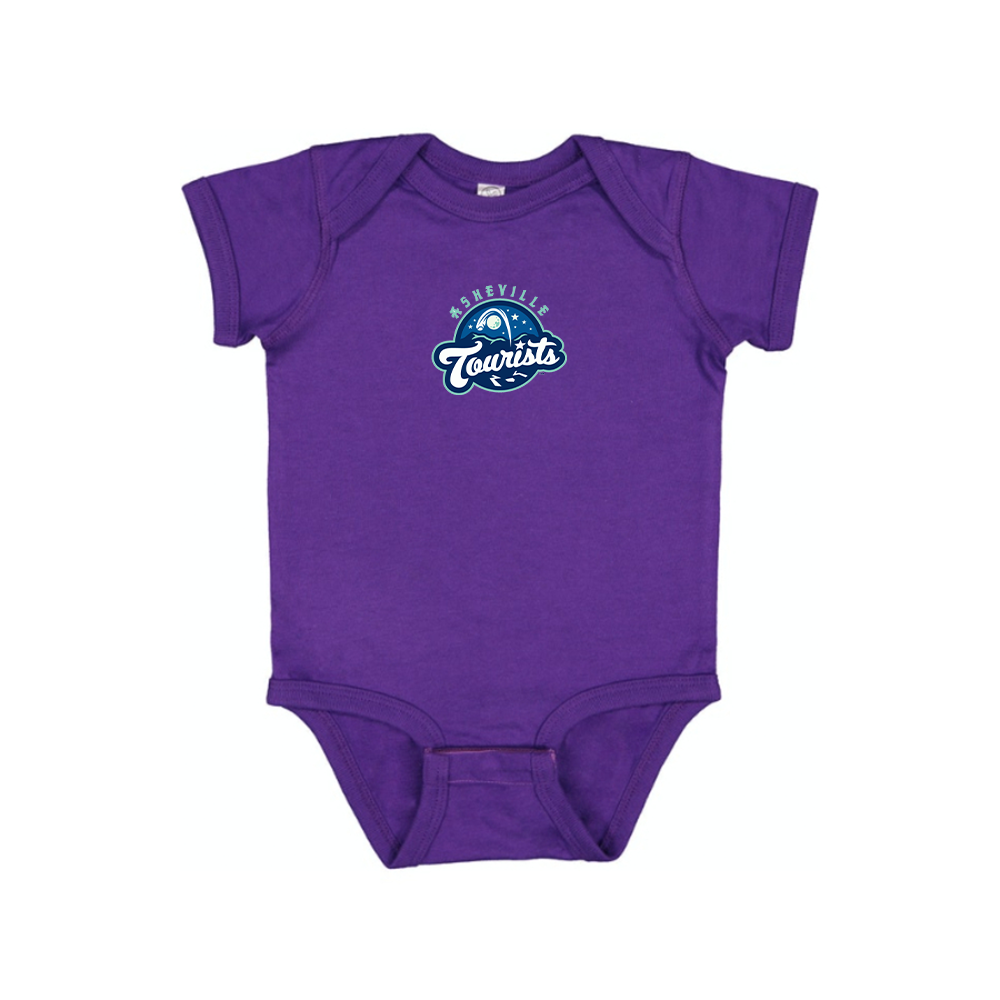 Asheville Tourists Logo Baby Romper Onesie