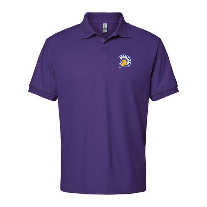 Men's San Jose State Spartans Logo Gildan Dry Blend Jersey Polo