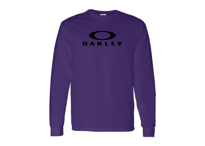 Men's Oakley Logo Gildan Heavy Cotton Long Sleeve T-Shirt