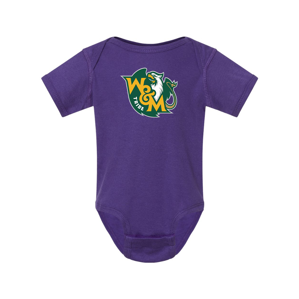 William and Mary Tribe Rabbit Skins Infant Baby Rib Bodysuit