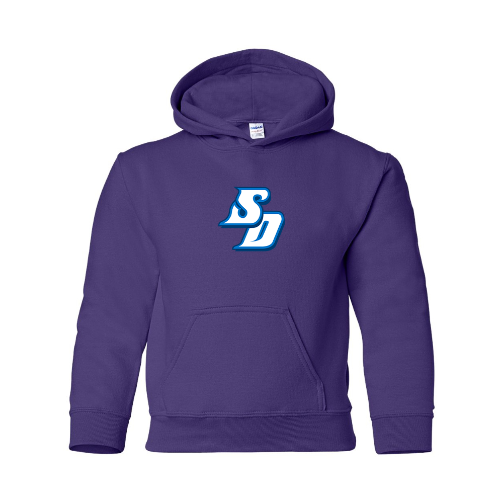 Youth San Diego Toreros Logo Gildan Heavy Blend  Hooded Sweatshirt