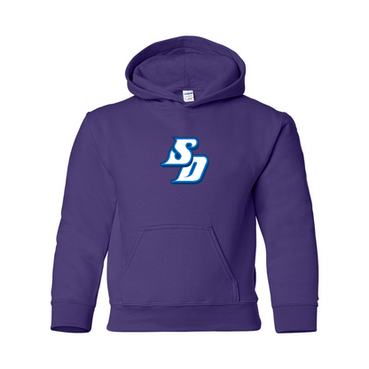 Youth San Diego Toreros Logo Gildan Heavy Blend  Hooded Sweatshirt